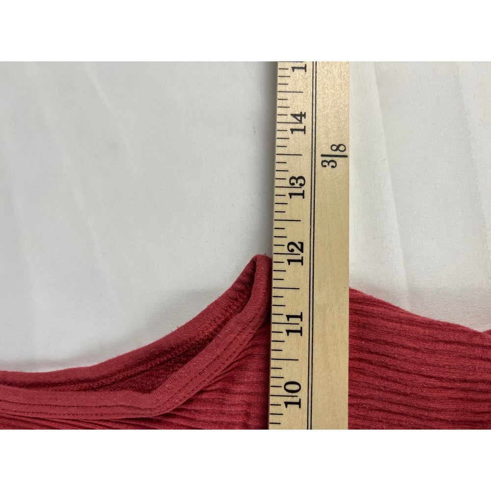 Urban Outfitters Out From Under Ribbed Snap Button Crop Tank Top Red XS‎ - Picture 5 of 8